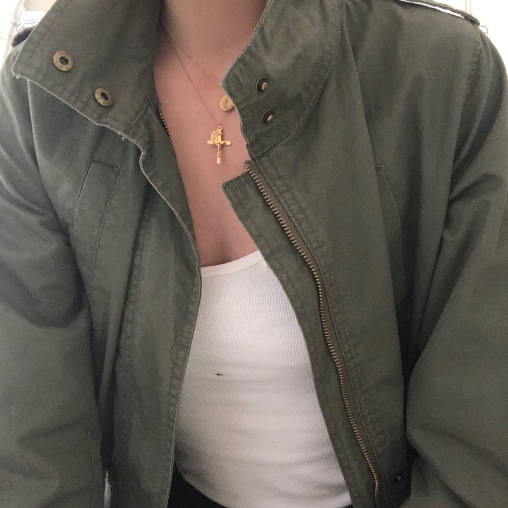 Army green jacket